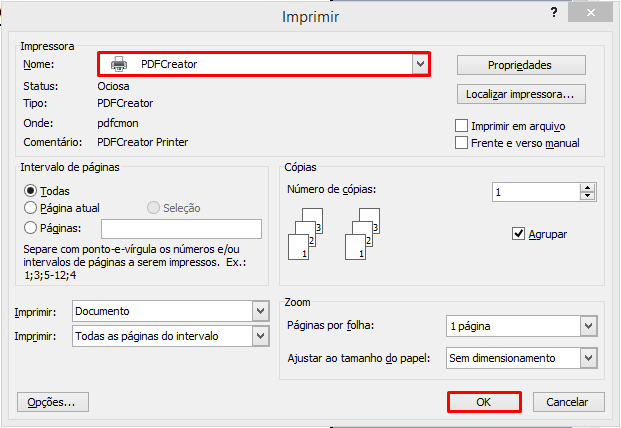 Criar PDF/A - PDF Creator - Portal do Gestor - Suporte - Global Site